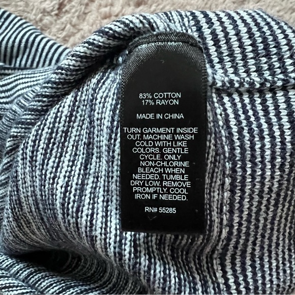 Express Cotton Blend Striped Hooded Sweater Women’s Size M - Picture 9 of 9